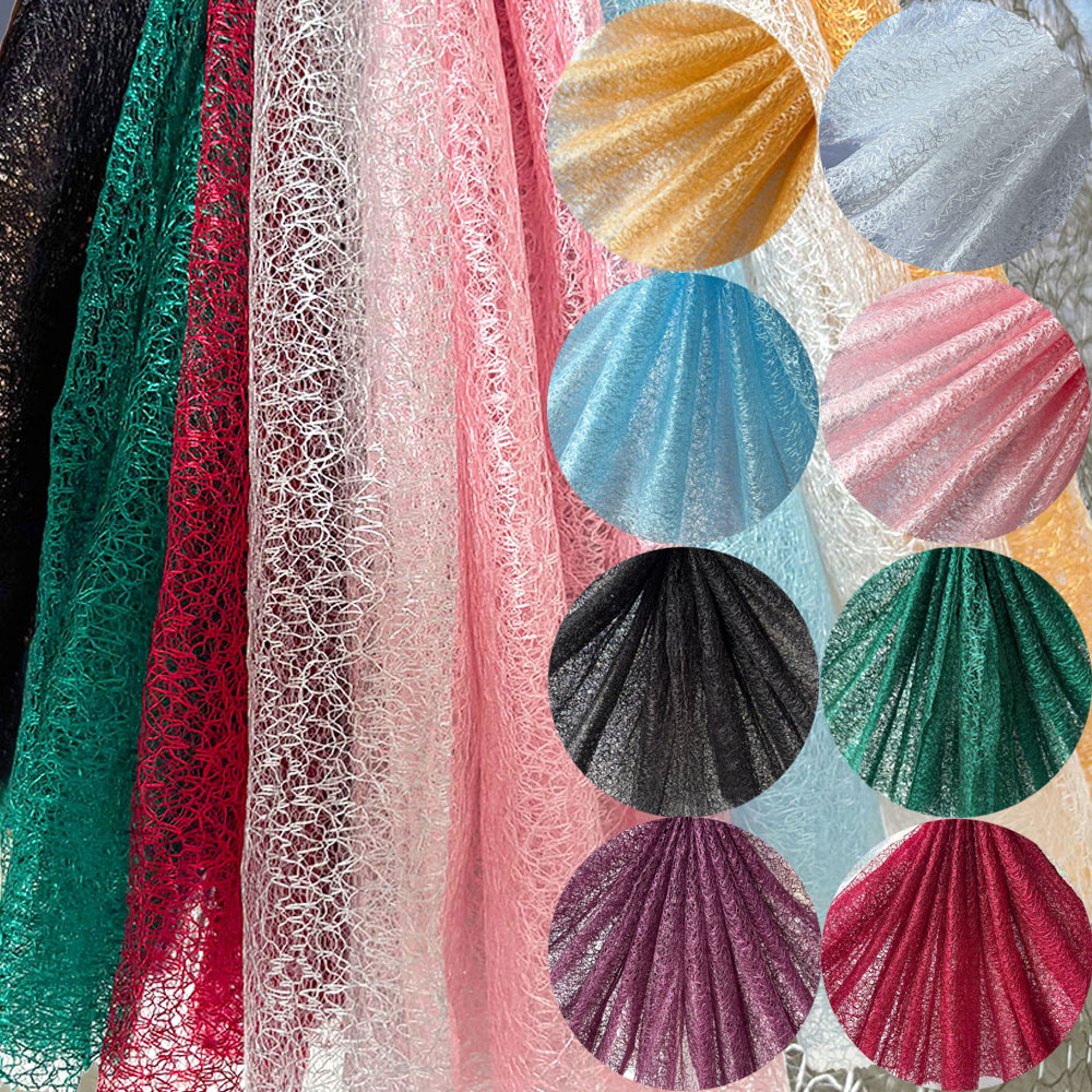 Table Runner - แข็ง Tulle Hollow ตาข่ายลูกไม้ผ้าสําหรับ DIY เย็บ