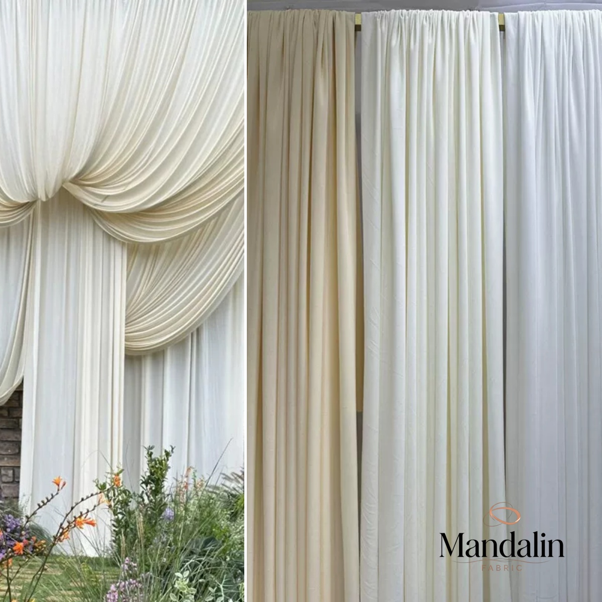 ผ้าไหมผสมใยสังเคราะห์สีขาว ลาย - Curtain Curtain บทวิจารณ์และราคา