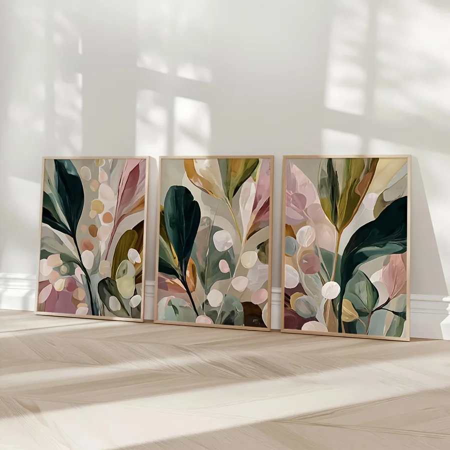 ชุดภาพพิมพ์แคนวาส 3 ชิ้น ขนาดใ - Abstract Canvas Set บทวิจารณ์และราคา
