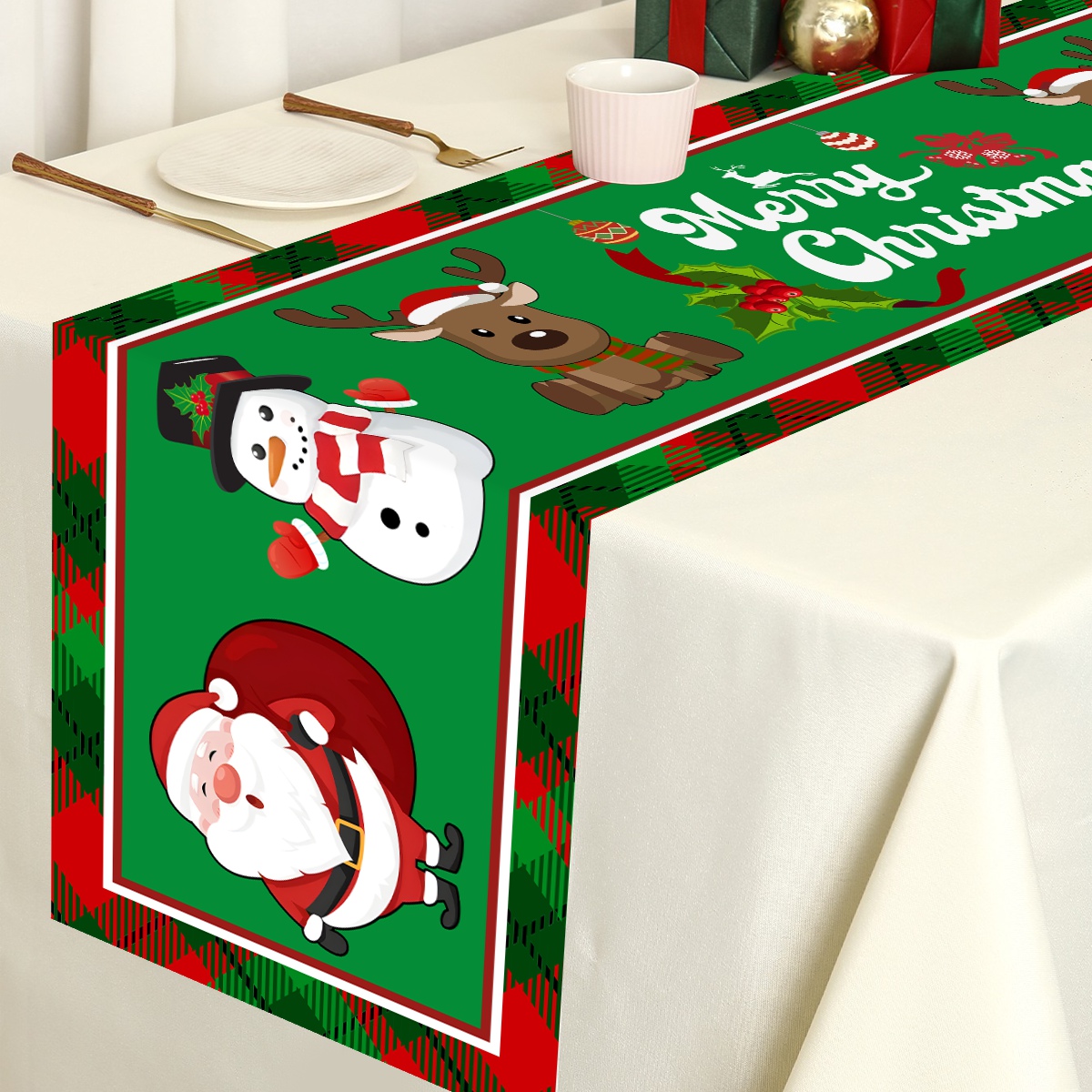 ผ้าคาดโต๊ะผ้าคาดโต๊ะโพลีเอสเตอ - Table Runner บทวิจารณ์และราคา