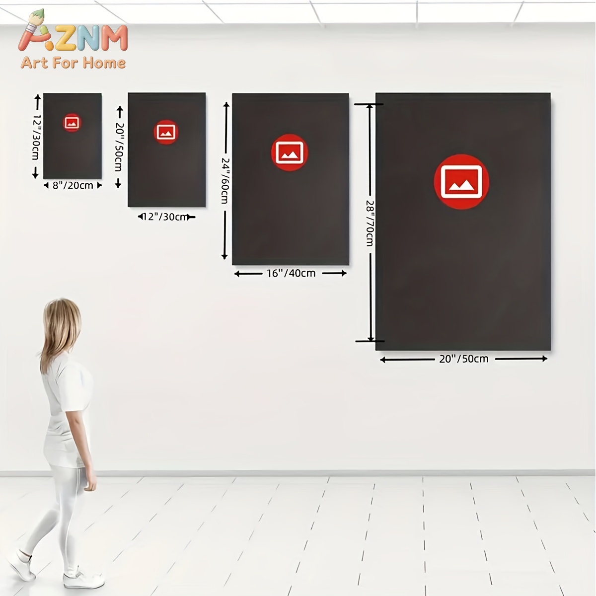 ภาพพิมพ์บนผ้าใบลายภาพวาดสีน้ำม - Abstract Canvas Set บทวิจารณ์และราคา