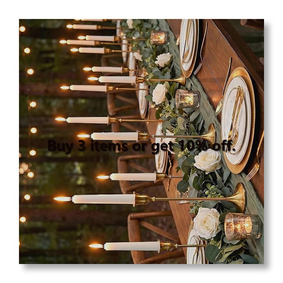 เชิงเทียนสีทอง 12 ชิ้น, เชิงเท - Candle Holder Decor บทวิจารณ์และราคา