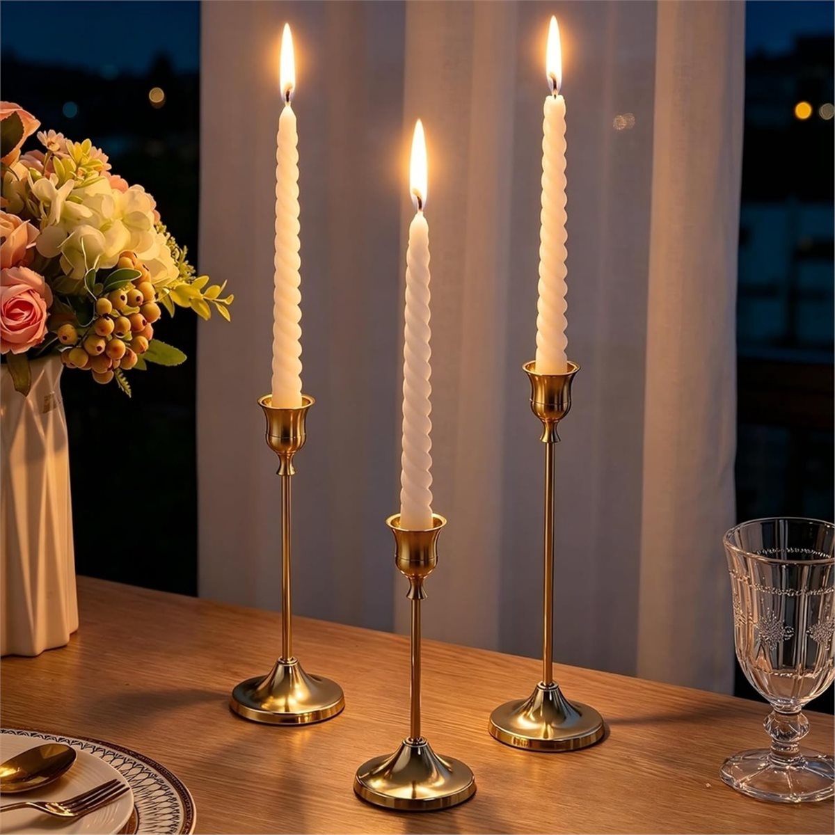 เชิงเทียนสีทอง 12 ชิ้น, เชิงเท - Candle Holder Decor บทวิจารณ์และราคา