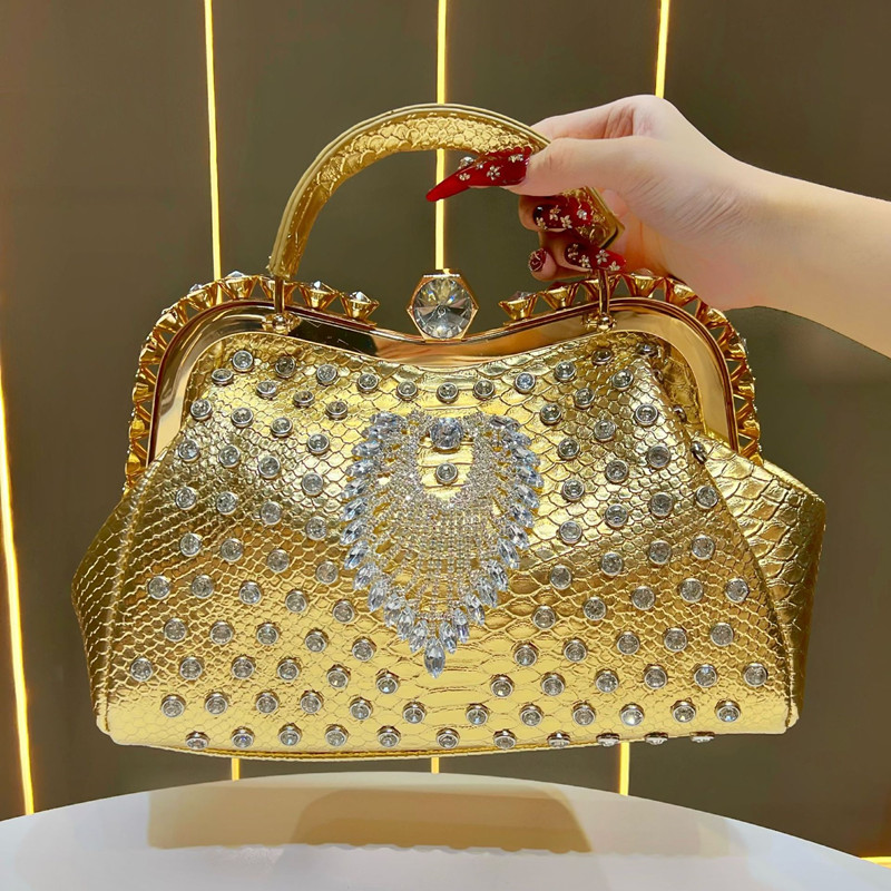 กระเป๋าถือหูหิ้วประดับคริสตัลข - Interior Design High End บทวิจารณ์และราคา
