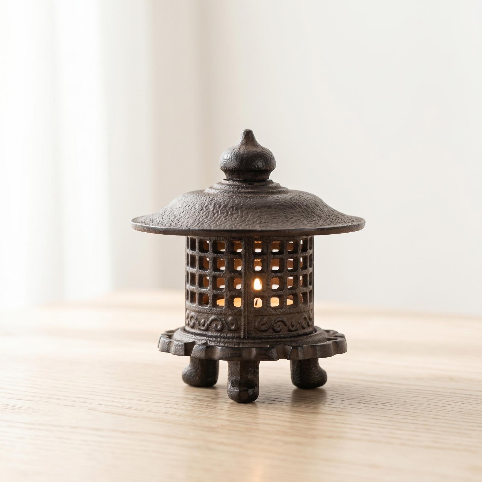 โคมไฟเหล็กหล่อสำหรับตั้งโต๊ะ ท - Candle Holder Decor บทวิจารณ์และราคา