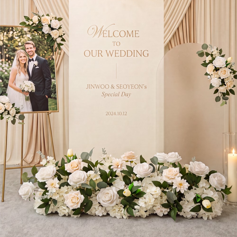 Uflower ดอกกุหลาบและใบไม้ประดิ - Table Runner บทวิจารณ์และราคา