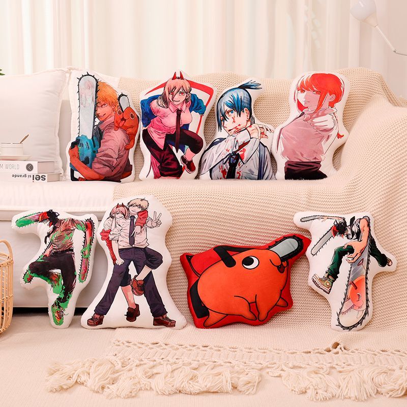 หมอนอิงตุ๊กตาผ้าลาย Chainsaw M - Throw Pillow บทวิจารณ์และราคา