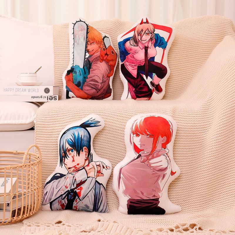 หมอนอิงตุ๊กตาผ้าลาย Chainsaw M - Throw Pillow บทวิจารณ์และราคา