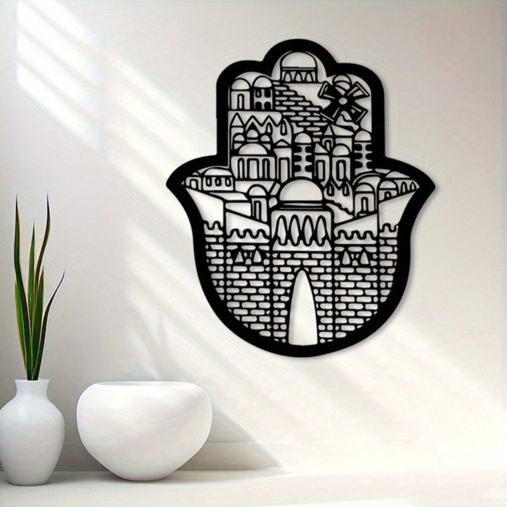 CIFBUY ศิลปะโลหะติดผนังเมืองศั - Wall Art บทวิจารณ์และราคา