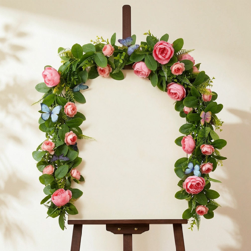 พวงมาลัยดอกไม้ประดิษฐ์ลายดอกโบ - Table Runner บทวิจารณ์และราคา