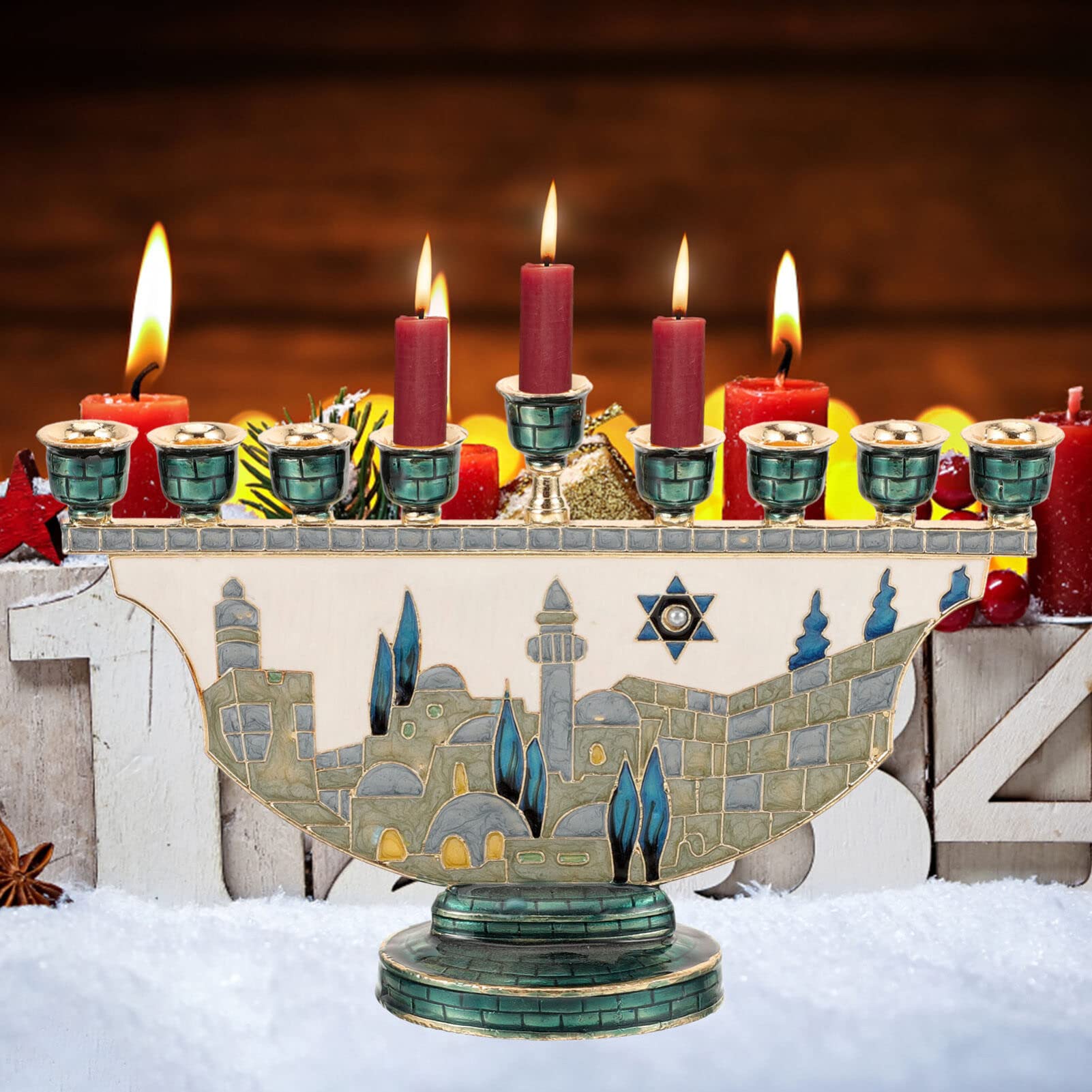 เชิงเทียนเมโนราห์ เยรูซาเล็ม 9 - Candle Holder Decor บทวิจารณ์และราคา